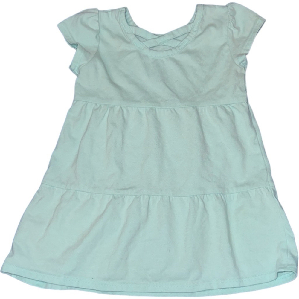 Girls Healthtex Pale Green Dress Size 18 Months - Picture 2 of 3